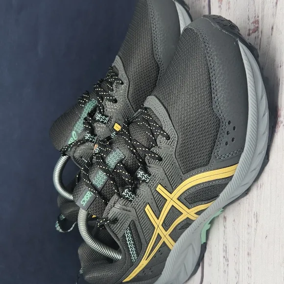 NWT Asics Gel-Venture 9 Trail Running Shoes Black Men's Size 9 Extra Wide