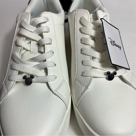 NWT. Disney Primark sneakers size 10. White shoes with sparkly Mickey design