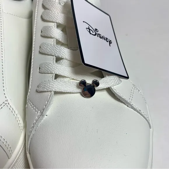 NWT. Disney Primark sneakers size 10. White shoes with sparkly Mickey design