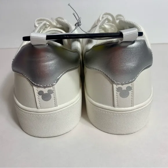 NWT. Disney Primark sneakers size 10. White shoes with sparkly Mickey design
