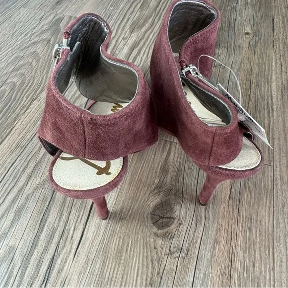 NWT Sam Edelman Zaida Burgundy Suede Pumps Size 8