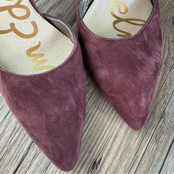 NWT Sam Edelman Zaida Burgundy Suede Pumps Size 8