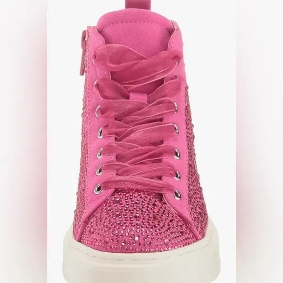 NWT-Steve Madden Girls Shoes Pink Carlyy Sneaker