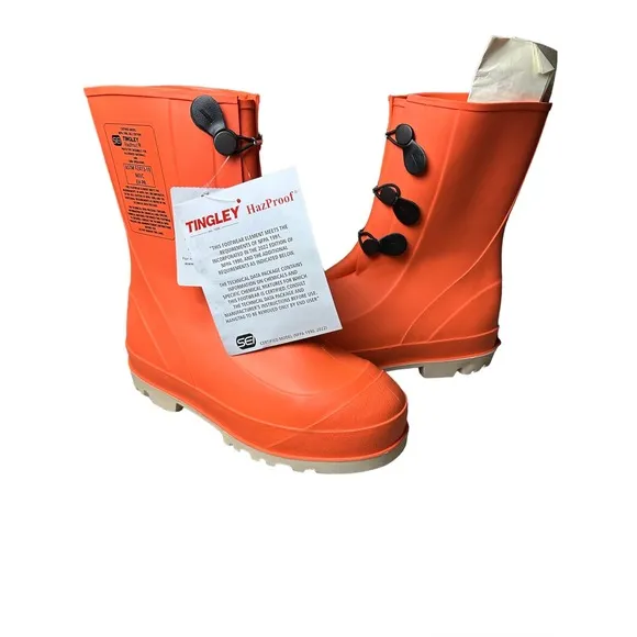 NWT: Tingley Hazproof Hazmat Boots-Chemical, Snow, Rain Emergency, Size 7