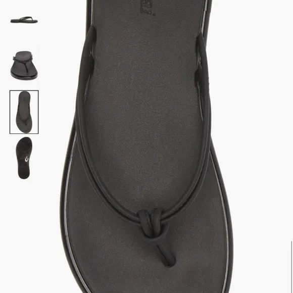 OluKai Black  aka flip flop Sandal