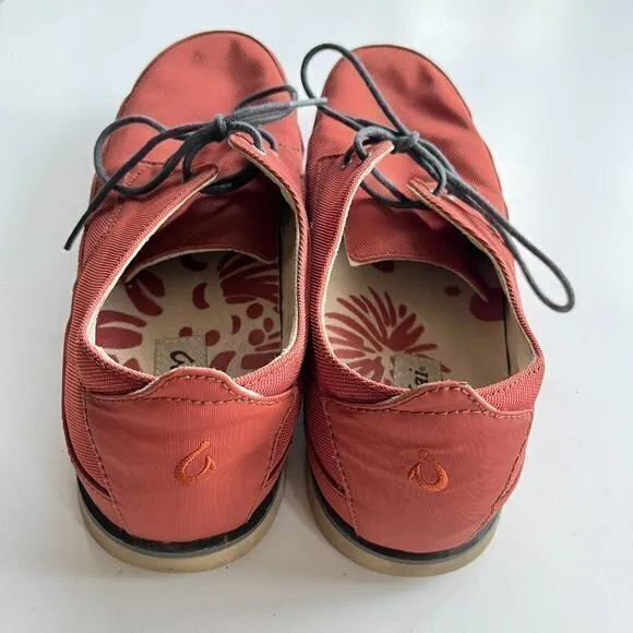 OluKai‎ Honolulu Mesh Sneakers size US Men's 11 Lace up Red Casual walking shoes