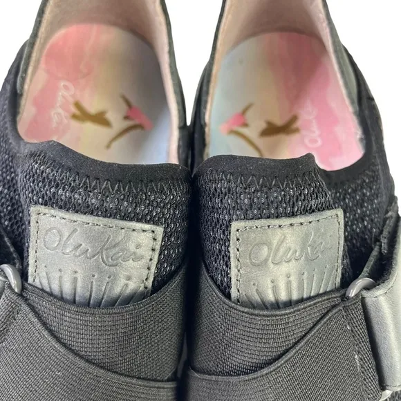 Olukai Mikilua Kako'o Black Sneakers Womens‎ Size 9.5