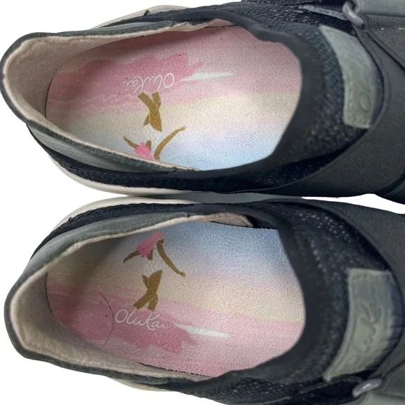 Olukai Mikilua Kako'o Black Sneakers Womens‎ Size 9.5