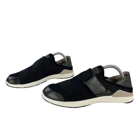 Olukai Mikilua Kako'o Black Sneakers Womens‎ Size 9.5