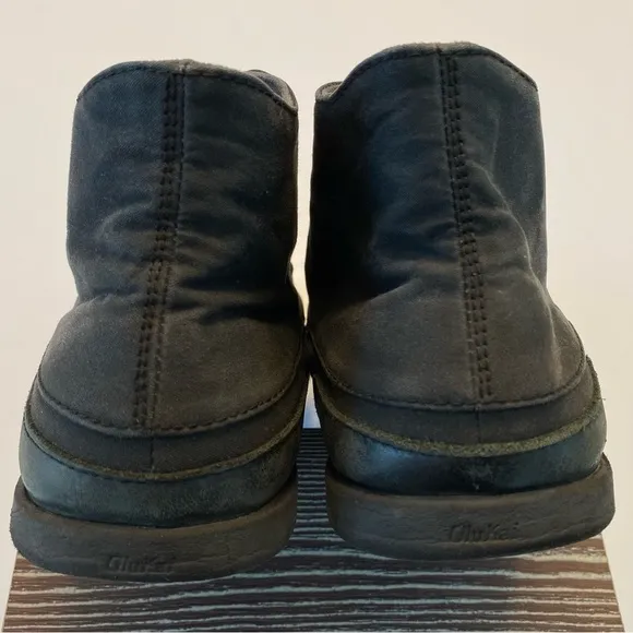 OluKai Nalukai Kapa Boot Black Waxed Canvas High Top Shoe Water Resistant 10.5