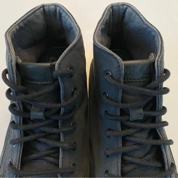 OluKai Nalukai Kapa Boot Black Waxed Canvas High Top Shoe Water Resistant 10.5