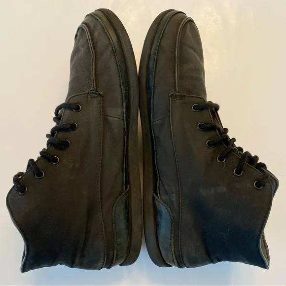 OluKai Nalukai Kapa Boot Black Waxed Canvas High Top Shoe Water Resistant 10.5