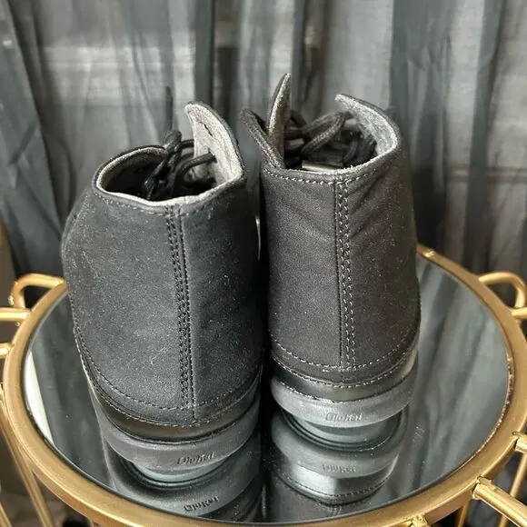 OluKai Nalukai Kapa Boot Black Canvas NEW