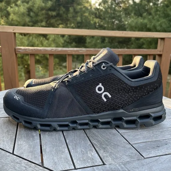 On Cloud Cloudstratus Running Shoes Mens Size 14 Black Walking Sneakers