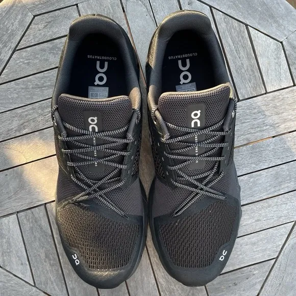 On Cloud Cloudstratus Running Shoes Mens Size 14 Black Walking Sneakers
