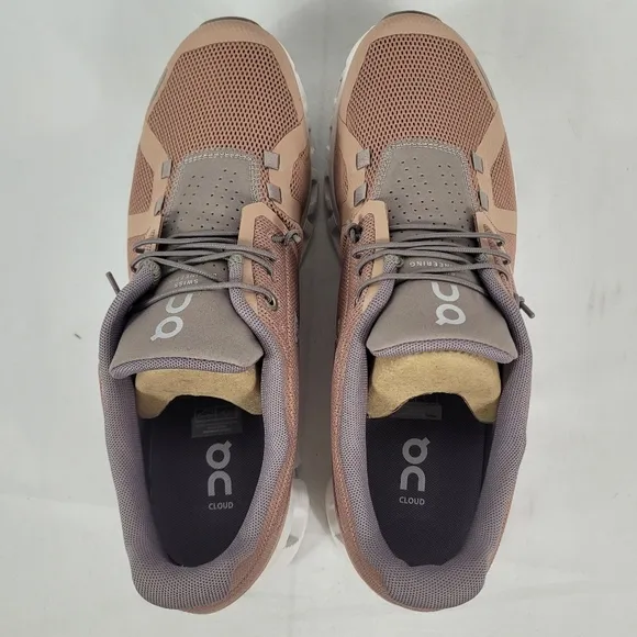 On Cloud Women's Cloud 5 Shoes Sneakers Rosebrown/Fog Size 10.5 New In Box