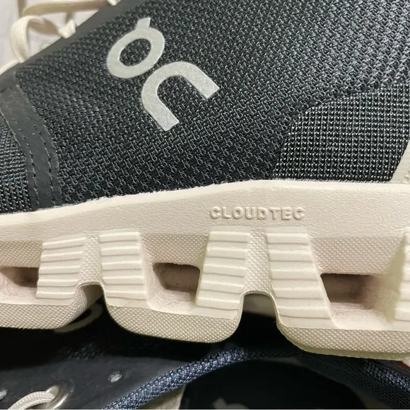 On Cloud X Helion Cloudtec Women’s 10 Black White Cream Shoes Running Athletic