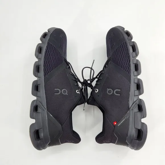 On CloudFlyer Shoes Men's Size 12 Athletic Running  All Black Sneakers