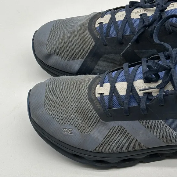 On Cloudrunner Mens 12.5 Shoes Blue Running Walking Gym Cushion Sneaker Comfort