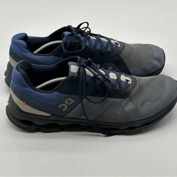 On Cloudrunner Mens 12.5 Shoes Blue Running Walking Gym Cushion Sneaker Comfort