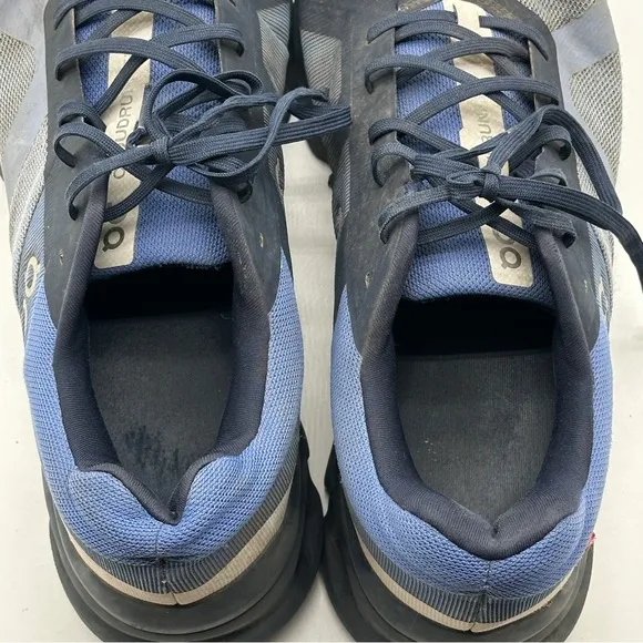 On Cloudrunner Mens 12.5 Shoes Blue Running Walking Gym Cushion Sneaker Comfort