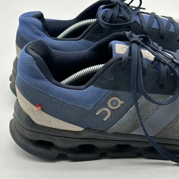 On Cloudrunner Mens 12.5 Shoes Blue Running Walking Gym Cushion Sneaker Comfort