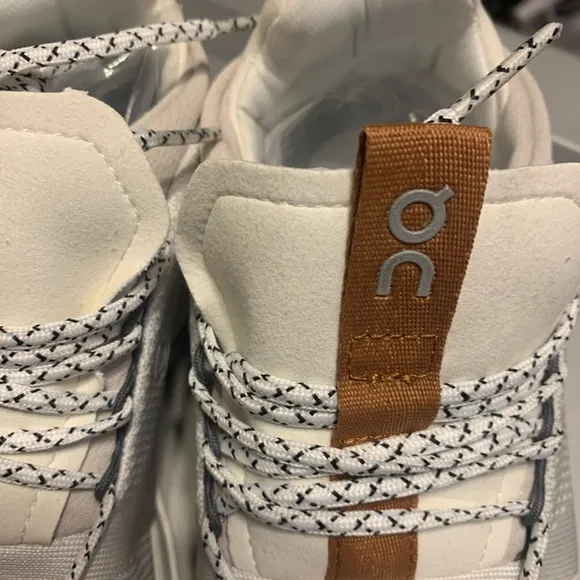 On Clouds White Pearl Women's Athletic Shoes - White and Tan