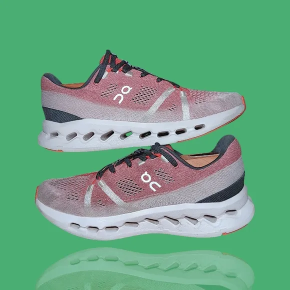 On Cloudsurfer Running Shoes Auburn/Frost Women's Size 9 VGUC