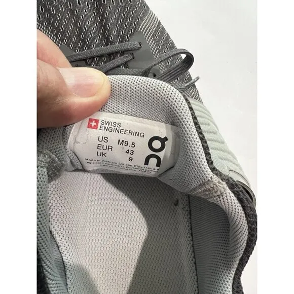 On Cloudswift Running Sneakers in Black Grey