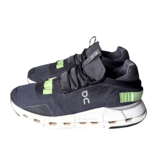 ON RUNNING Cloudnova 'Eclipse Meadow Green' Running Shoes Size 8.5