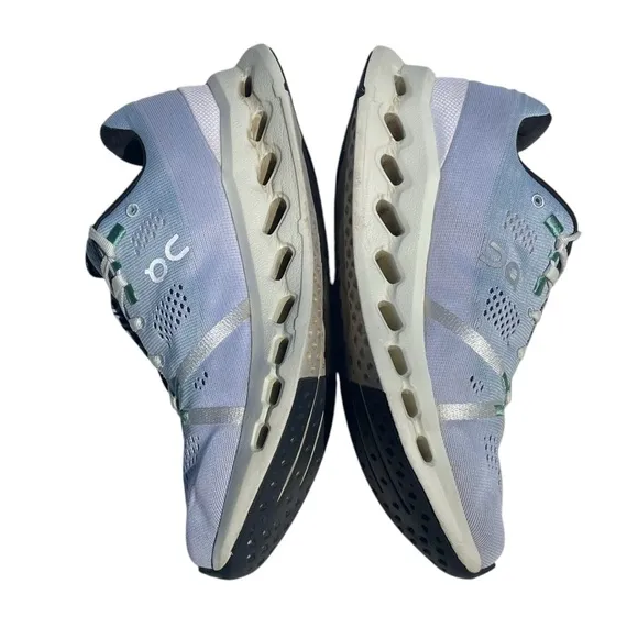 On running cloudsurfer shoes road running sneakers mineral aloe blue women’s 8