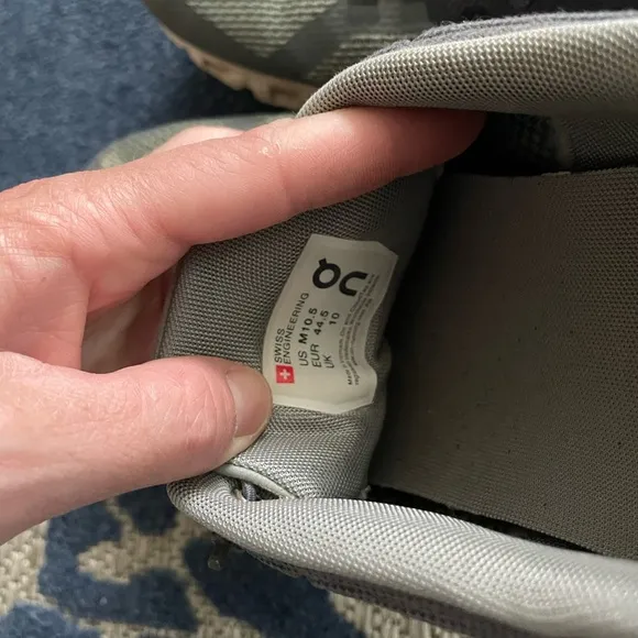 On Running Men's Gray Athletic Shoes