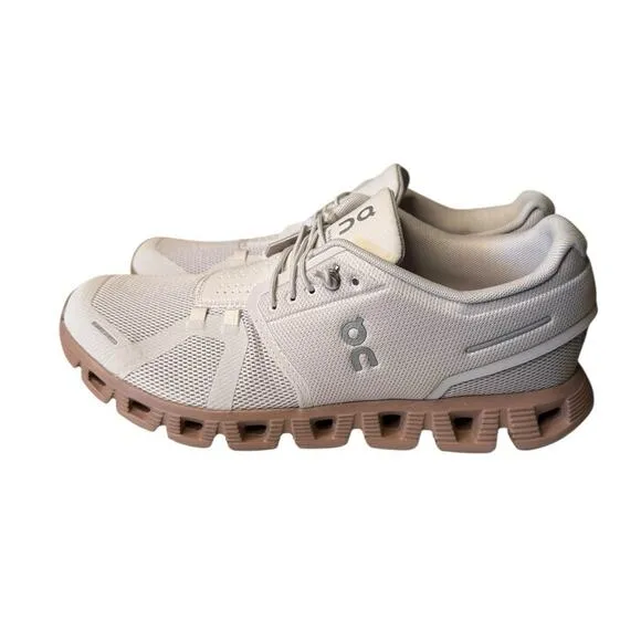 ON Running NEW Cloud 5 Women’s 9.5 Sand/Rosebrown Sneakers Shoes Neutral Capsule