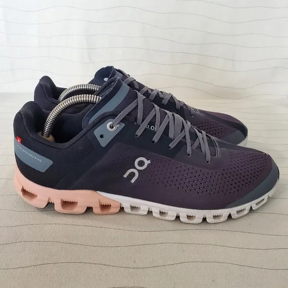 On Running Womens Cloudflow Running Training Shoes Gray Rock Rose Size 10