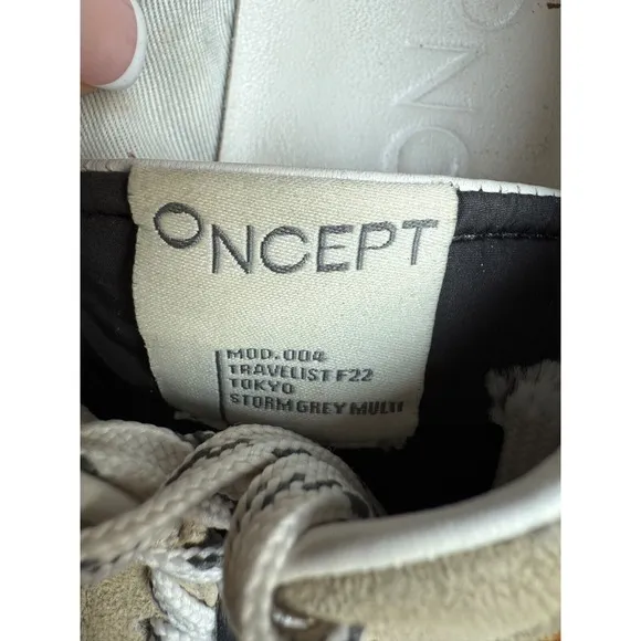 ONCEPT Travelist F22 Tokyo‎ Sneakers - Storm Grey Multi - Women's Sz 6 $250