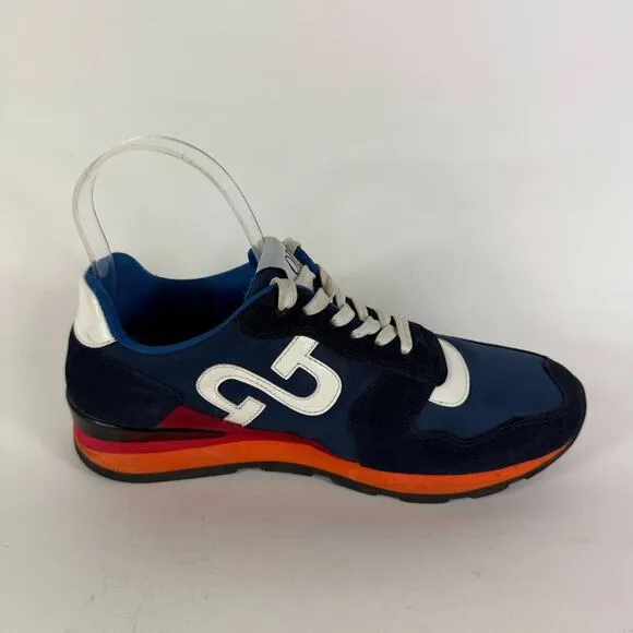 OPP France Athletic Shoes Women's 8 Blue Suede Lace-Up Low Top Running Sneakers