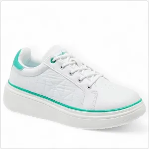 OrthoComfoot White Aqua Comfy Platform Sneakers Arch Support Walking Shoes 39