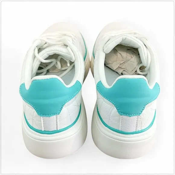 OrthoComfoot White Aqua Comfy Platform Sneakers Arch Support Walking Shoes 39