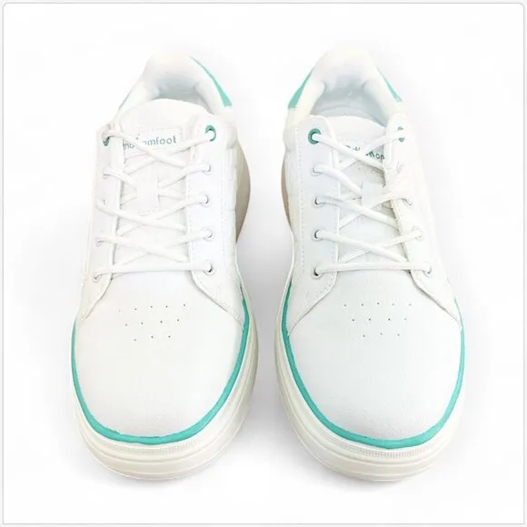 OrthoComfoot White Aqua Comfy Platform Sneakers Arch Support Walking Shoes 39