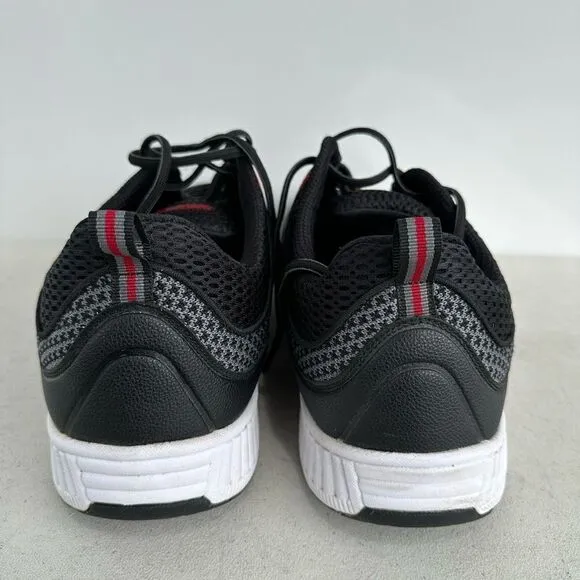 Orthofeet 617 Edgewater Stretch Knit Shoes Black Mens Sz 14 Wide 6E Orthopedic