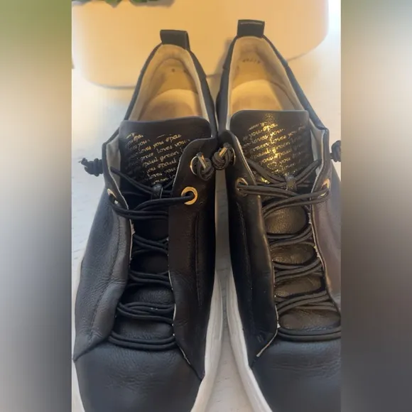 Paul Green Womens Faye Sneakers Shoes Black Leather.🖤