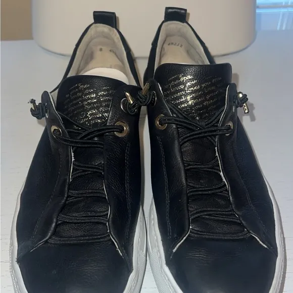 Paul Green Womens Faye Sneakers Shoes Black Leather.🖤