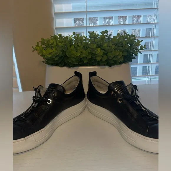 Paul Green Womens Faye Sneakers Shoes Black Leather.🖤