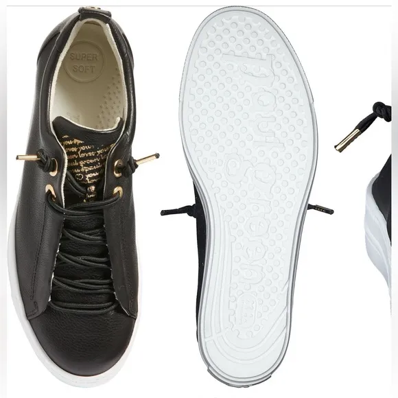 Paul Green Womens Faye Sneakers Shoes Black Leather.🖤