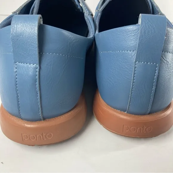 Ponto The Pacific Lightweight Leather Walking Shoes 13 Blue Water Repellent