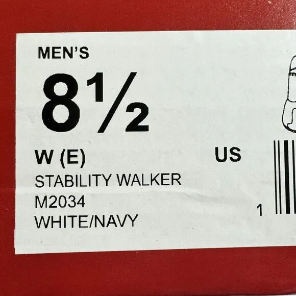 Propet Stability Walker Walking Shoes 8.5 W/E White Leather Orthopedic Diabetic