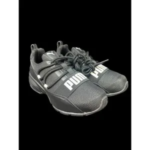 PUMA Cell Regulate‎ PS Toddler - Youth Running Shoes Size 2C Black White NIB
