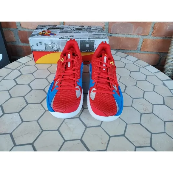 Puma RS-Dreamer Super Mario 64 JR Nintendo Red Blue White 194652-01 US Size 6.5C