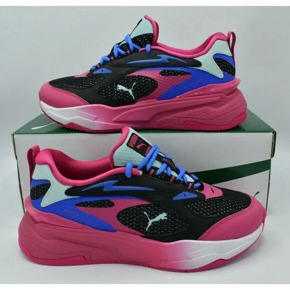 Puma RS Womens Size 8 Fast Surveillance Purple Black Sneakers Shoes 384329 01