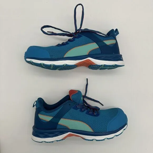Puma Safety Beat Low 2.0 Tennis Shoes NWOB Women's Size 7M Steel Toe Turquoise